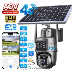 4g Solar CCTV Camera V380 Pro Dual Lens