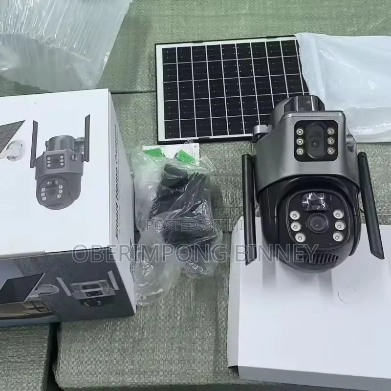 4g Solar CCTV Camera V380 Pro Dual Lens
