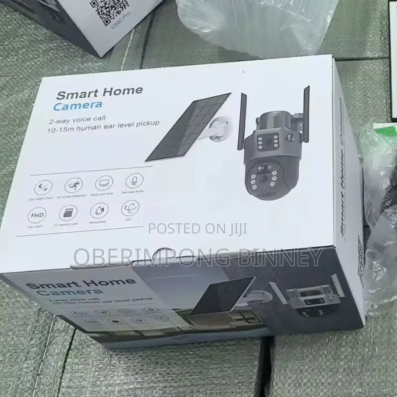 4g Solar CCTV Camera V380 Pro Dual Lens