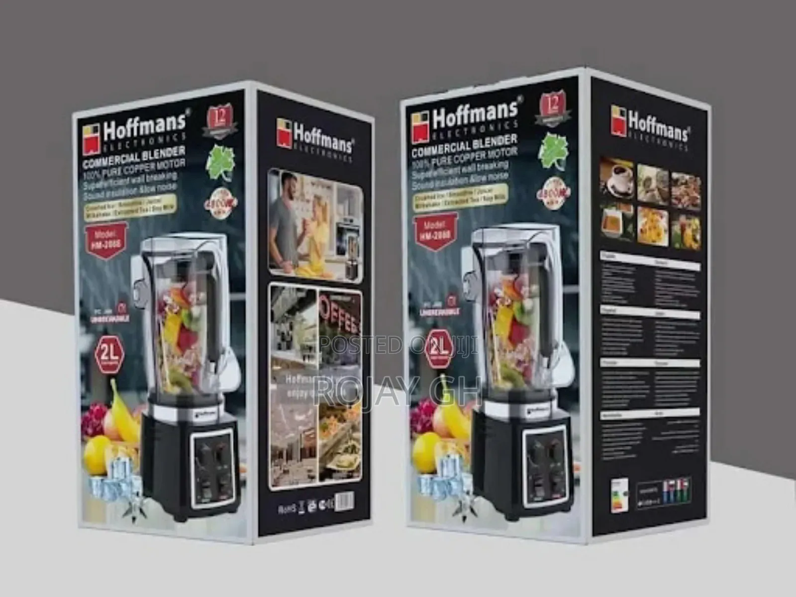 Hoffman Multi-Speed Heavy Duty Noiseless Commercial Hm-2088 2l Blender