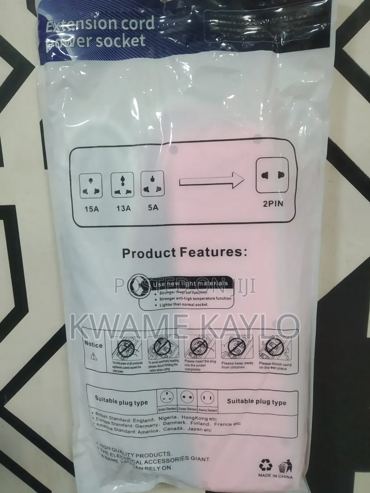 Extension Power Socket With Usb Charging Port