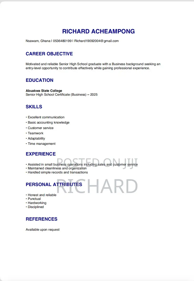 Security CV