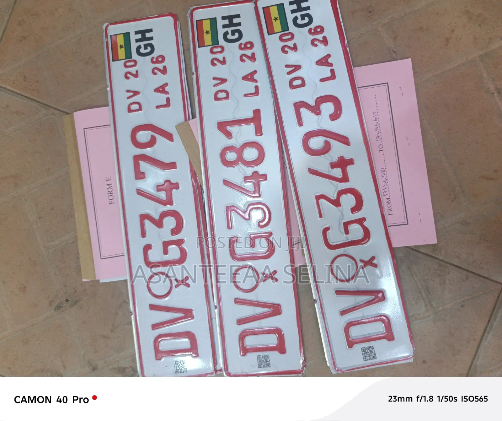 Dv Plate With Insurance