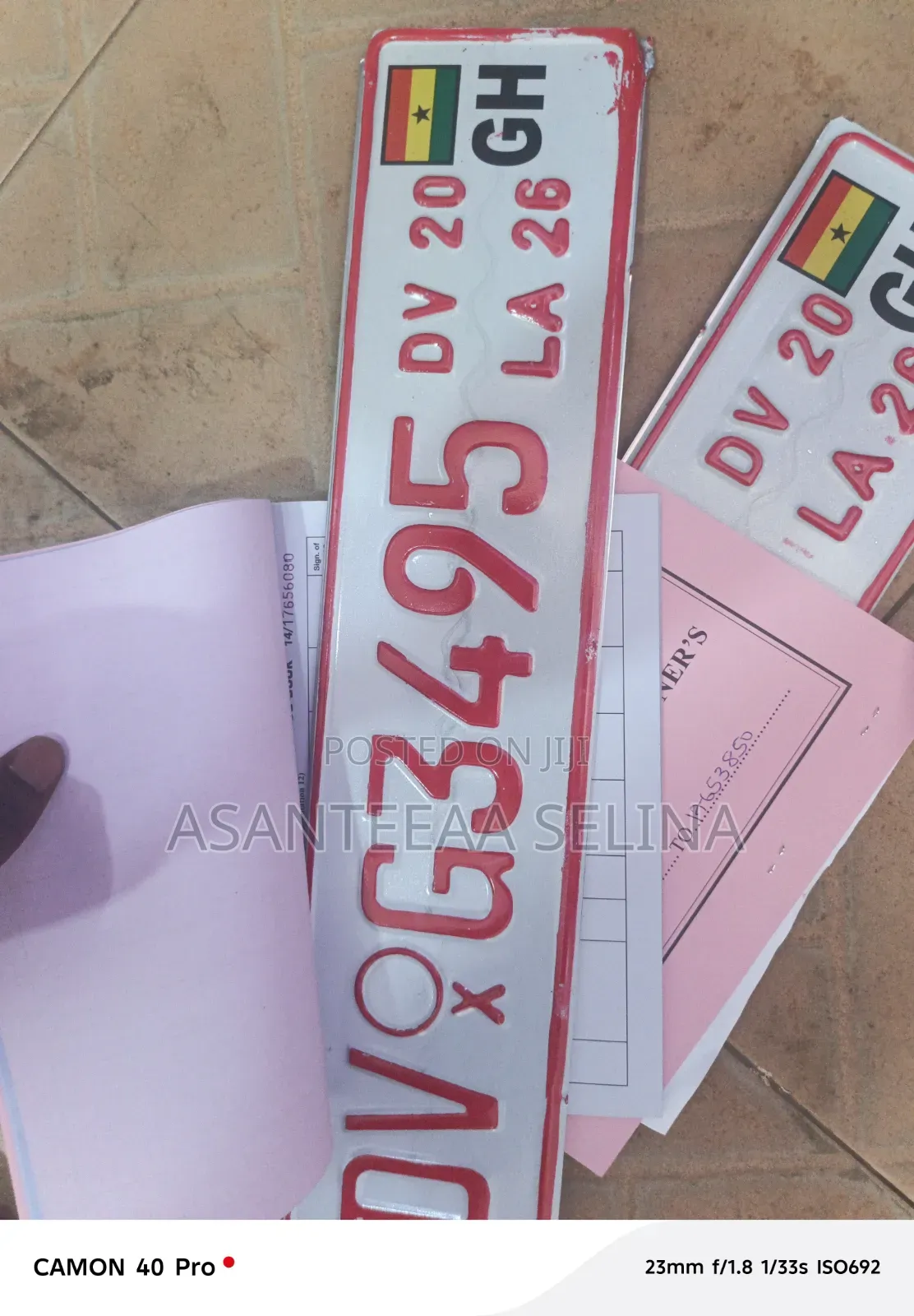 Dv Plate With Insurance