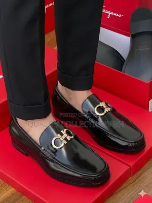 Black Leather Salvatore Ferragamo
