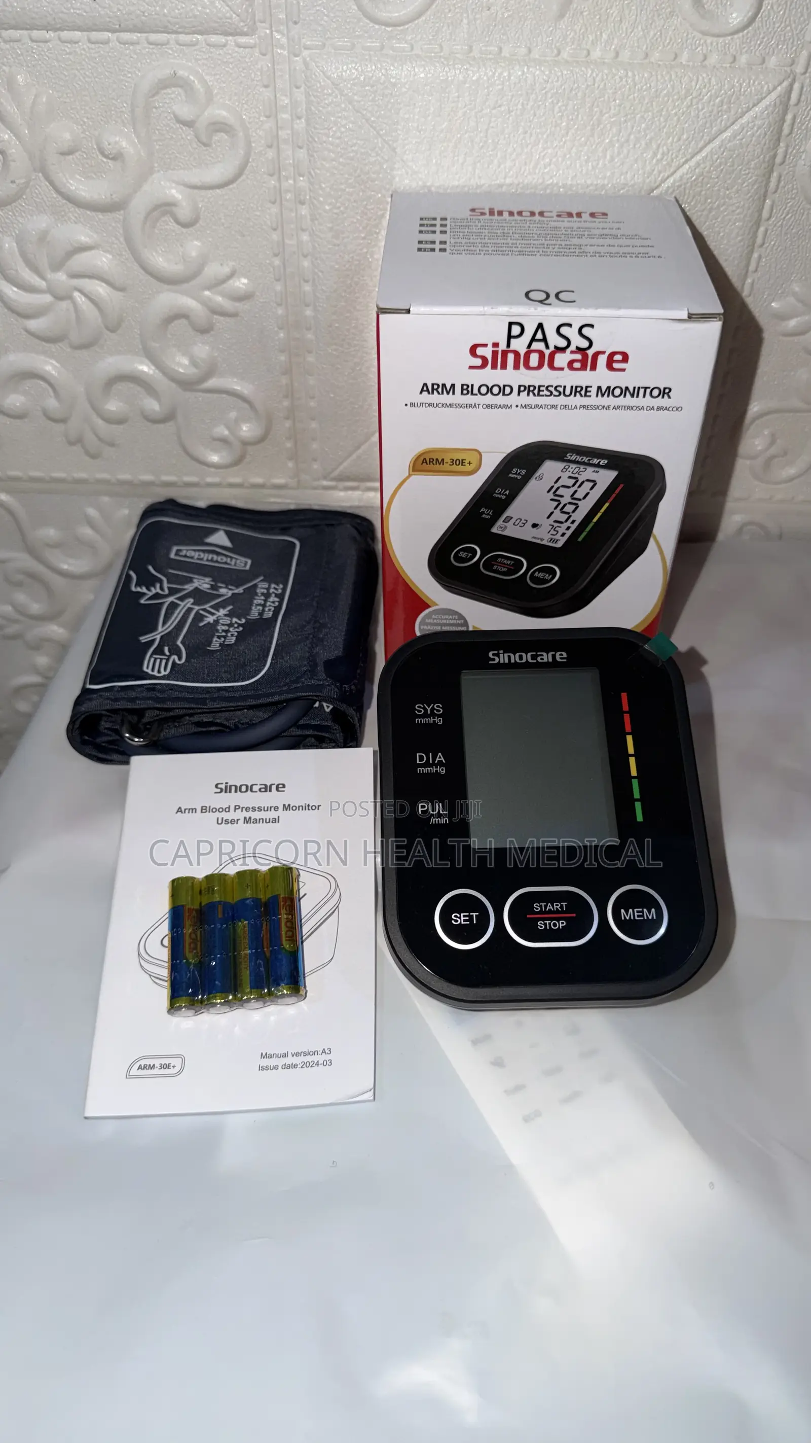 Sinocare Blood Pressure Bp Monitor or Machine