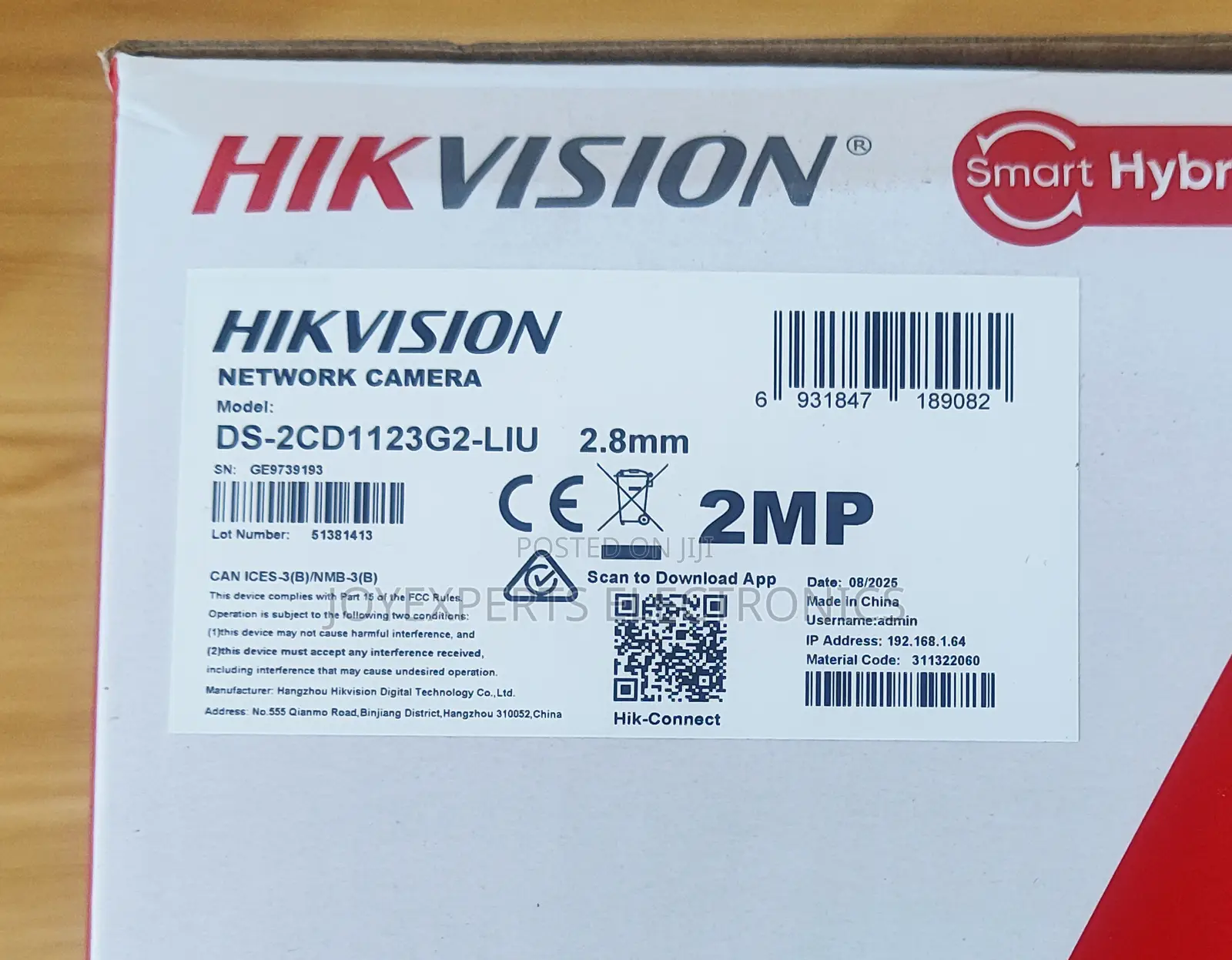 2mp Smart Hybrid Light Fixed Dome Ip Camera