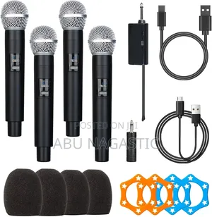 Wireless Microphone System 4 Handheld Microphone