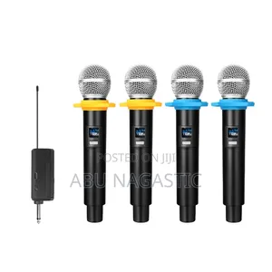 Wireless Microphone System 4 Handheld Microphone