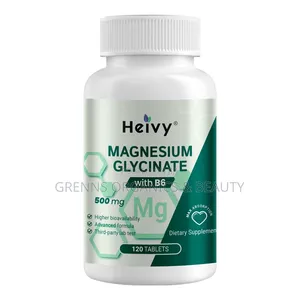 Heivy Magnesium Glycinate With B6 500mg (120 Capsules)