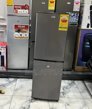 Elegant Nasco Double Door Electric Fridge(Nasd2-20)Dark Gray 