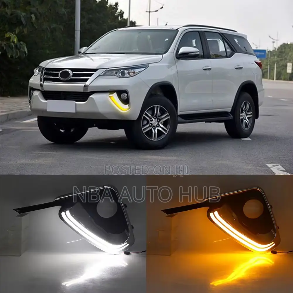 Toyota Fortuner 2015-2020 Led DRL Driving Fog Lamps