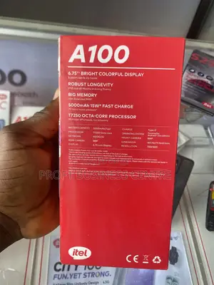 New Itel A100 128 GB Black