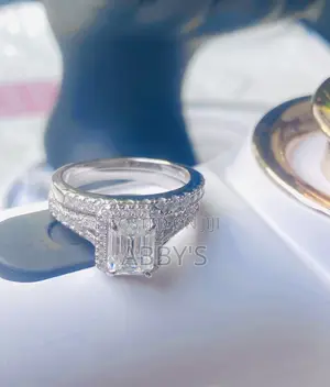 Moissanite Diamond 2pcs Wedding Ring