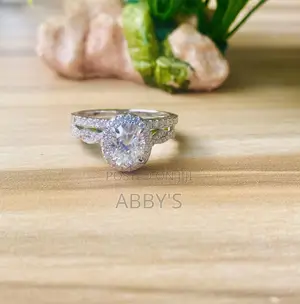 Sterling 925 Moissanite Diamond Wedding Ring
