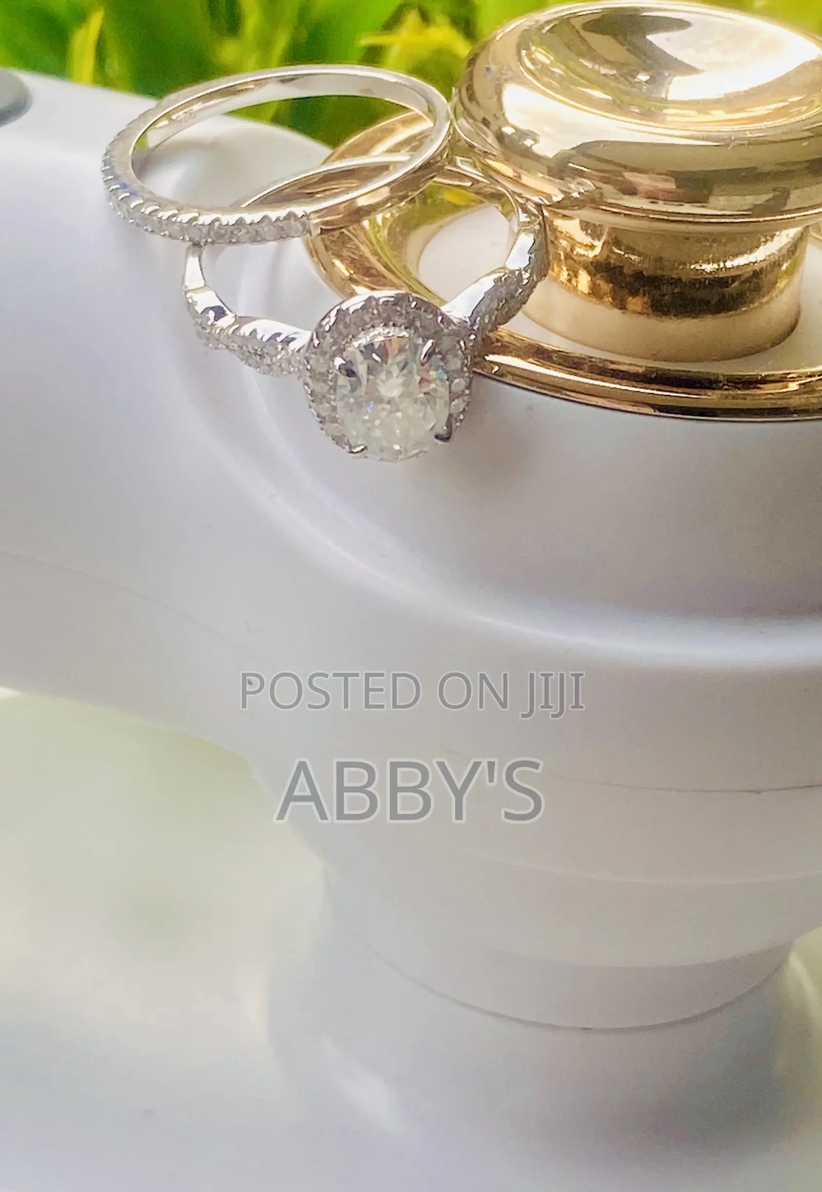 Sterling 925 Moissanite Diamond Wedding Ring