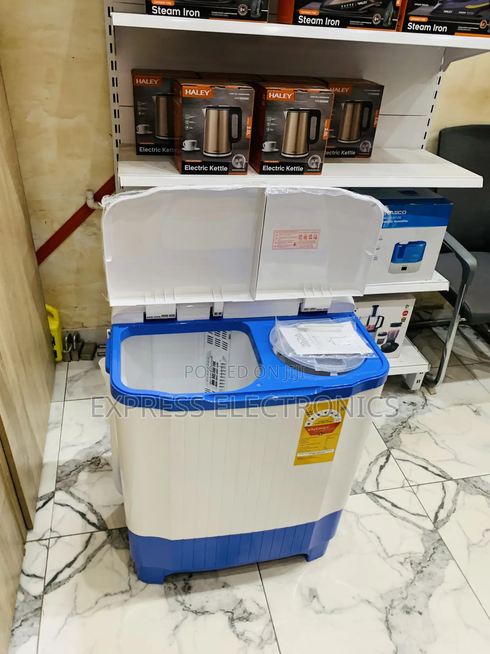 Wash and Spin Dry Semi Automatic Wm 7kg Topload Twintub Nasco