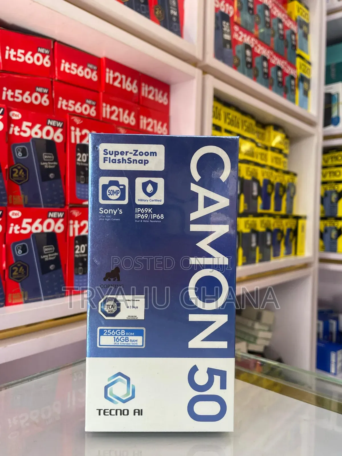 New Tecno Camon 50 256 GB Blue