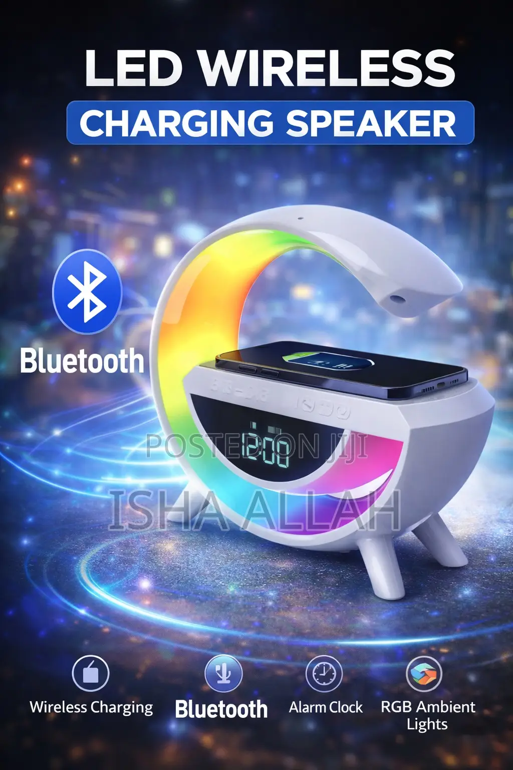 Glowwave Pro – Smart Charging Speaker