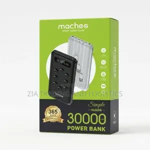 Maches Power Bank 30000 Mah 100% Magnetic Suction Cups.