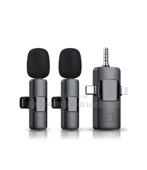 Wireless Microphone Set -Dual Clip-on Mics With Multi-Device Receiver