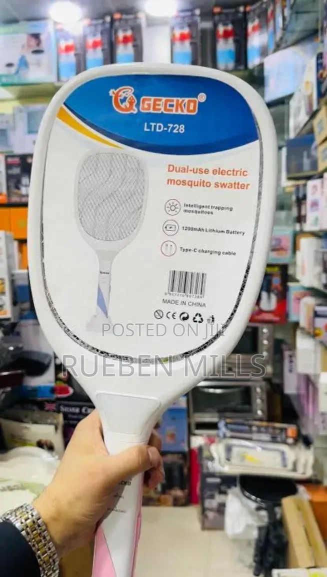Dual-use 1200mah Super Power Electric Mosquito Killer Bat Swatter