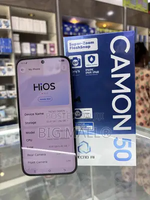 New Tecno Camon 50 256 GB Black