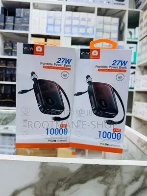 Wuw Y147 10000 Mah Power Bank With Fast Charging and Built-in Type-C
