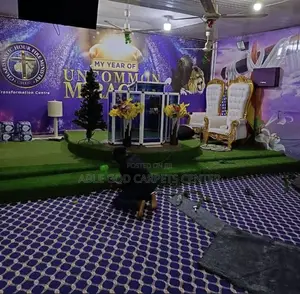 Quality Green Grass and Woolen Carpet for Church Auditorium and Altars