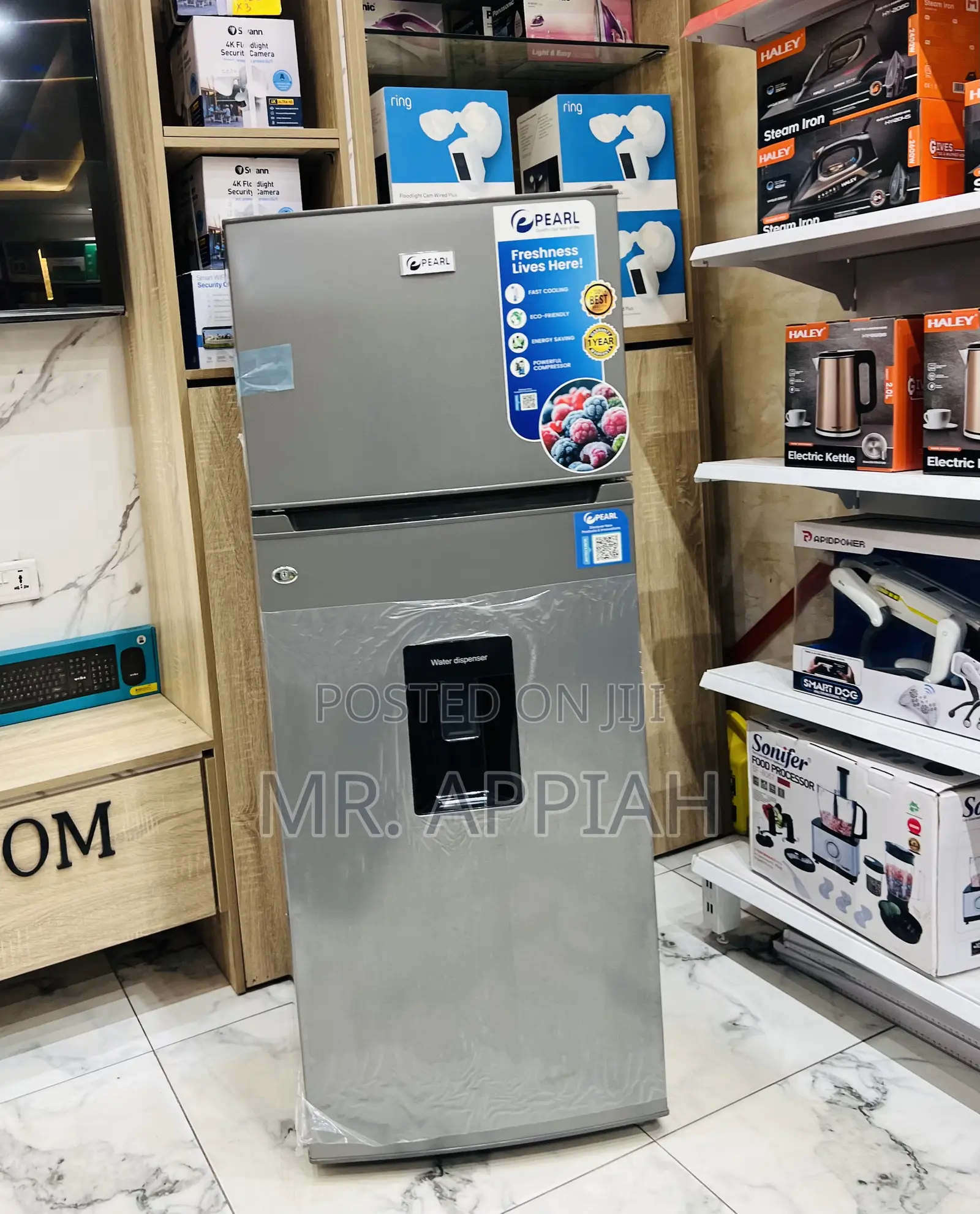 Quality Pearl Pf-2521w0-5e Double Door Electric Fridge(Gray).