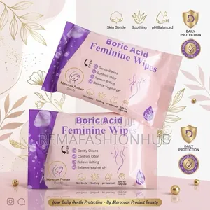 Feminine Wipes Enriched In Boric Acid