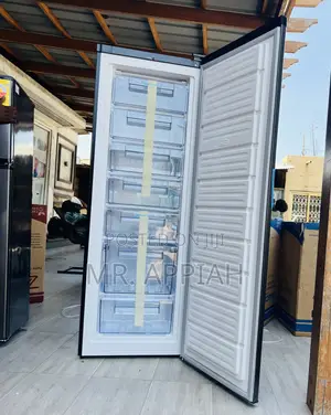 Choose Premium Pearl Puf-370 Single Door Upright Standing Freezer,Gray