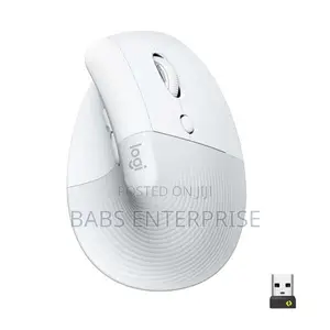 Logitech Lift Wireless Vertical Ergonomic Mouse-Off White
