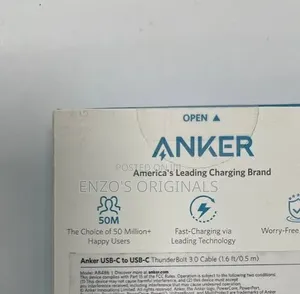 Anker Branded Thunderbolt 3 Cable for External Devices and Gadgets