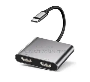 Type-C Male to Dual Hdmi Female 2 in 1 Adapter