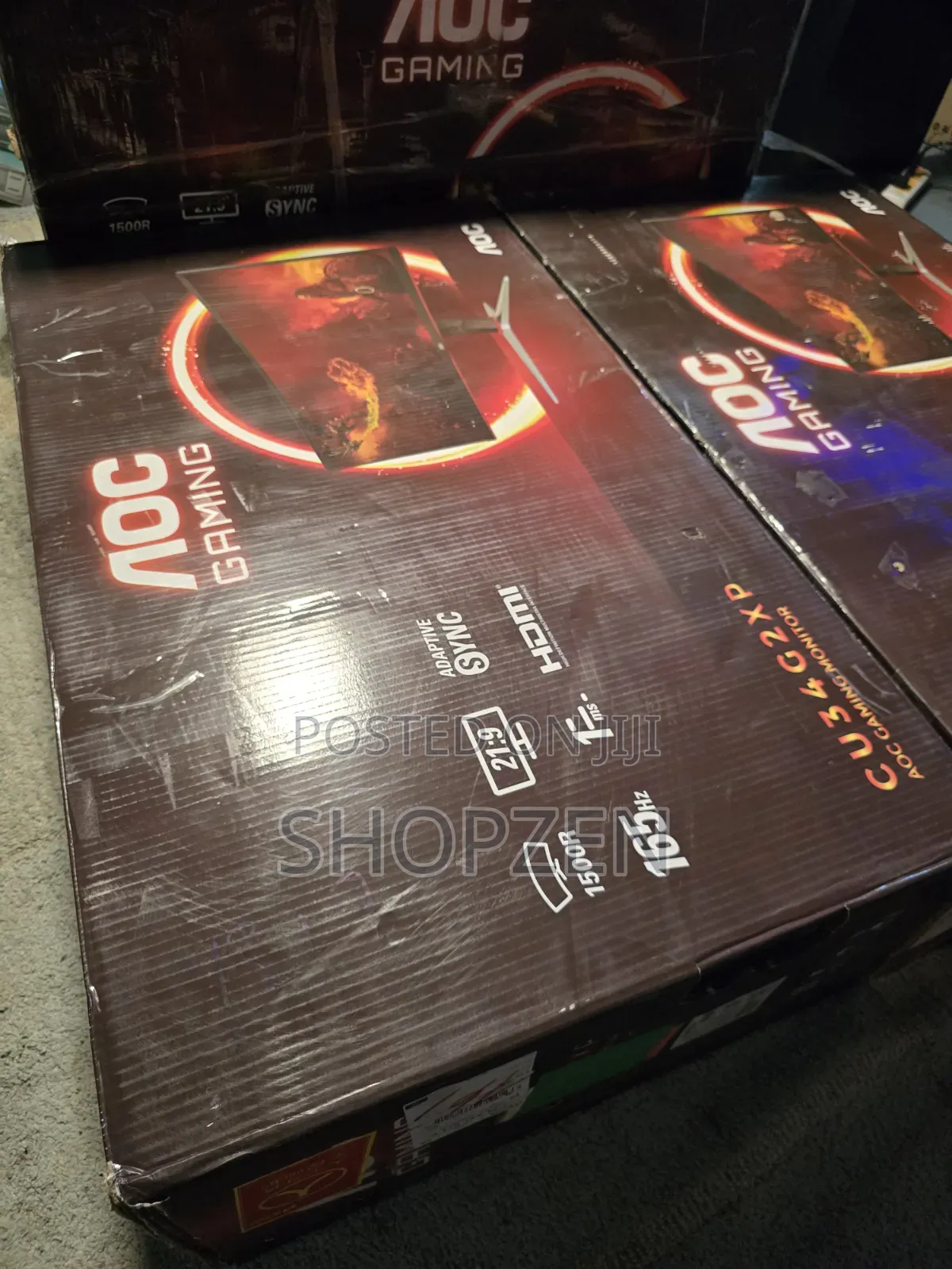 AOC Cu34g2xp/Bk 34 Inch Uw-QHD Gaming Monitor Curved