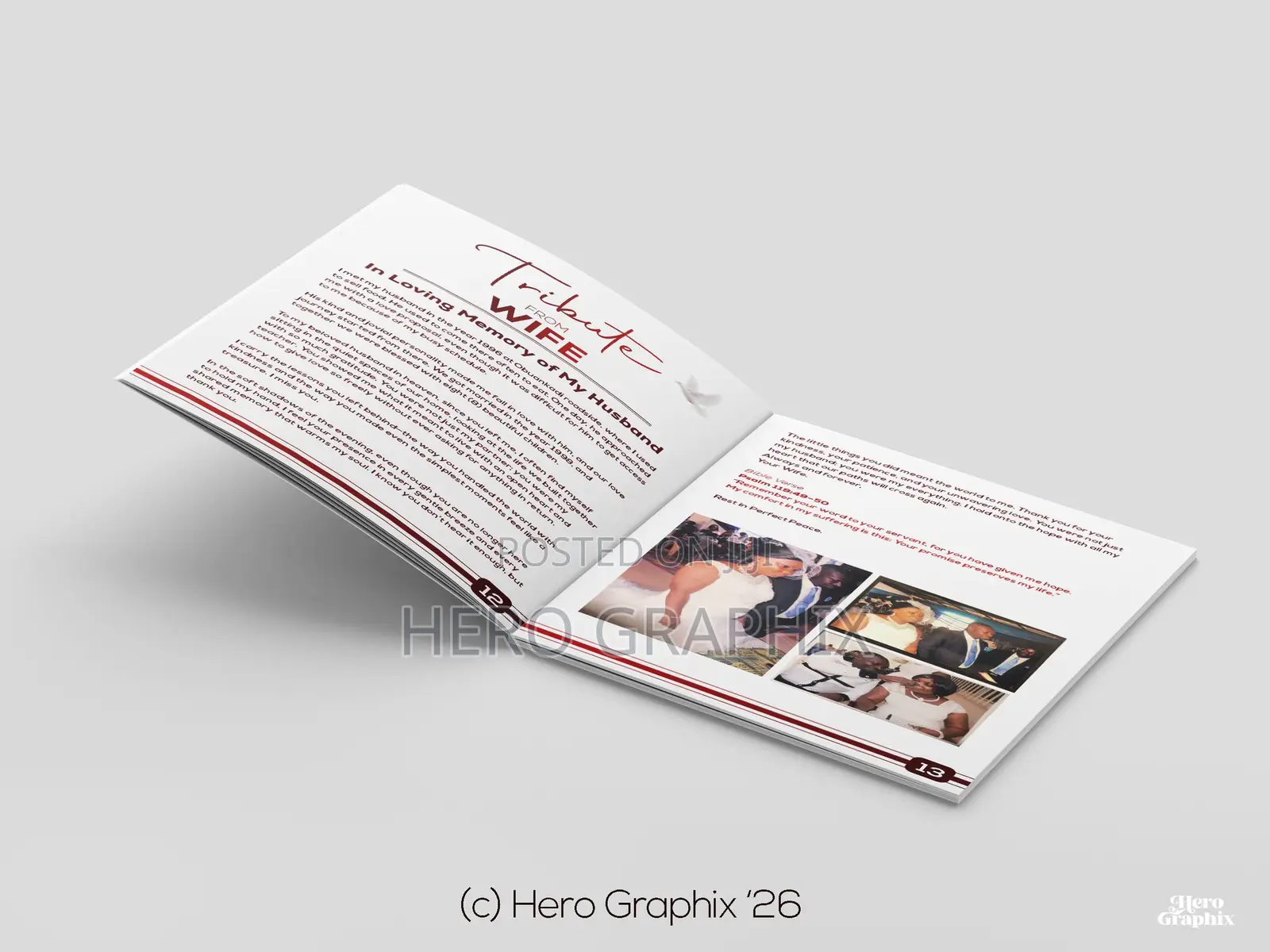 Funeral Brochure Design and Printing