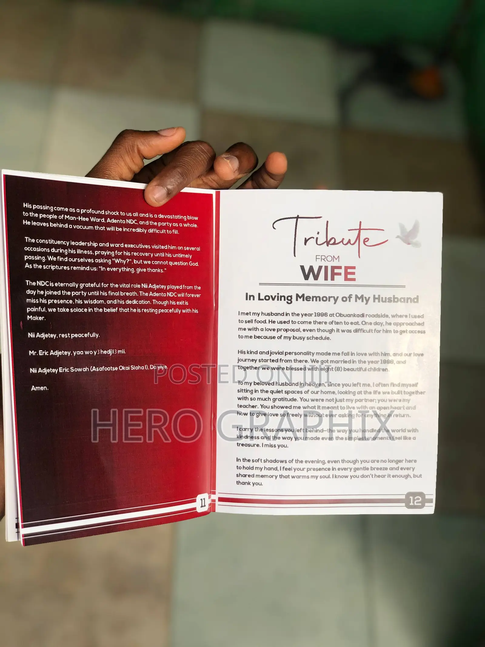 Funeral Brochure Design and Printing
