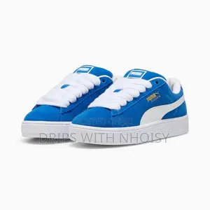 Puma Suede Xl Blue and White