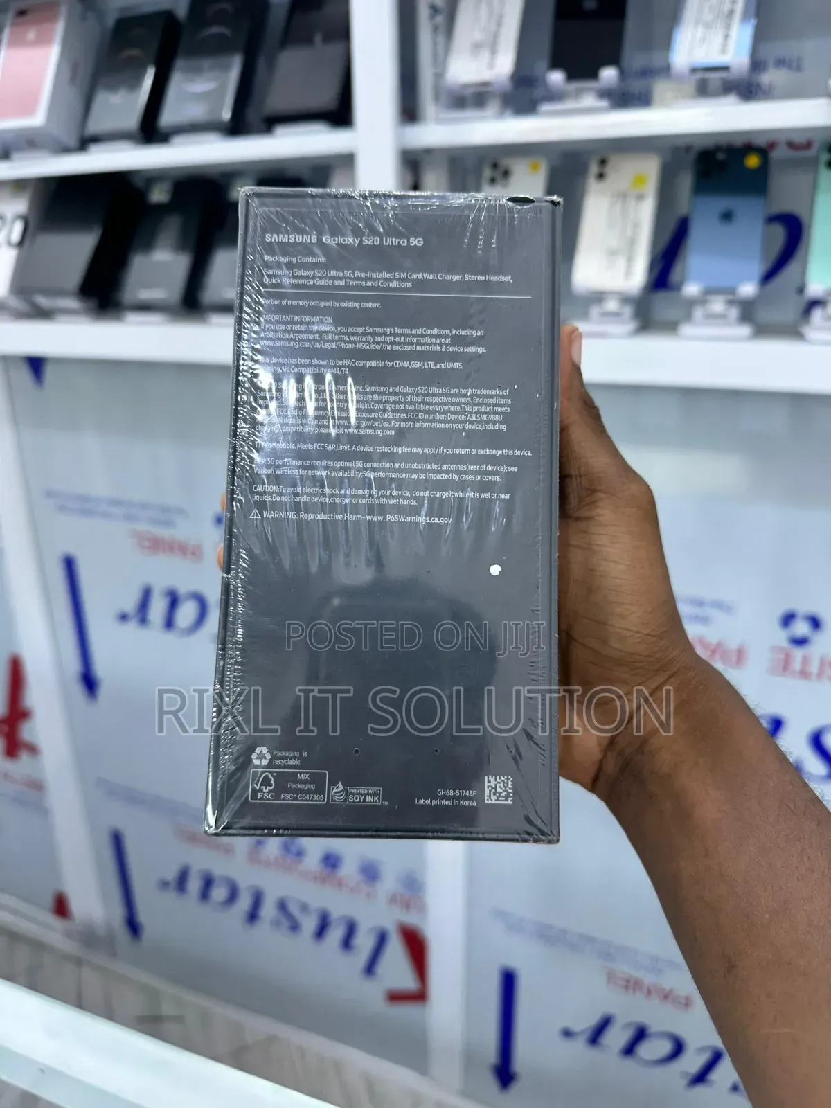New Samsung Galaxy S20 Ultra 5G 128 GB Black