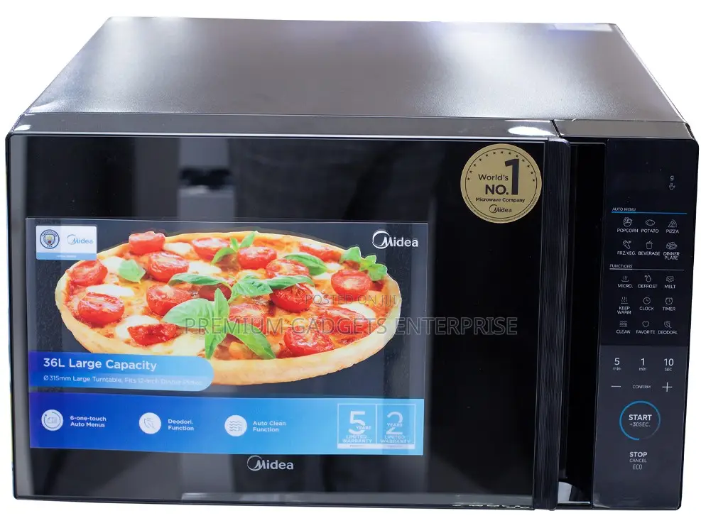 Midea 36-Liters Solo 900w Solo Microwave Oven Em034a2mo-B Touch Contr