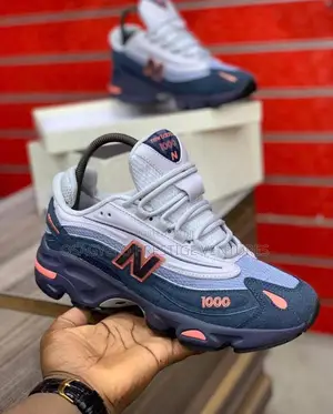 New Balance 1000 (Navy/Grey With Pink Accents).