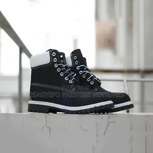 Timberland 6-Inch Premium Waterproof Boot Black Nubuck Leather Upper