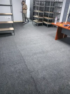 Industrial Plain Gray Carpet for Homes/Churches/Offices