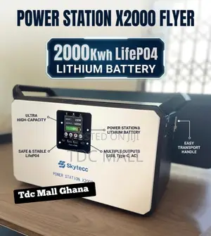 2000w Lifep04 Lithium Battery - Solar Power Station