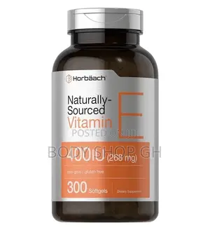 Horbäach Vitamin E Softgel Capsules | 400 Iu | 268mg | 300 Count