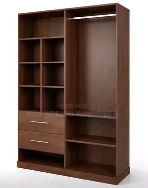 Walnut Open Closet