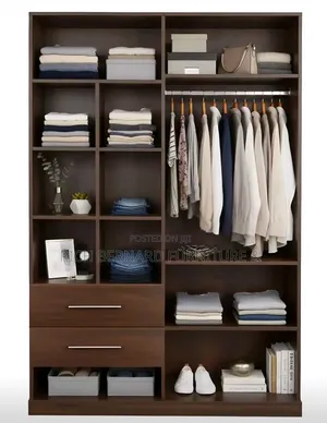 Walnut Open Closet