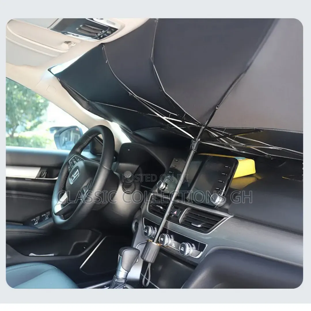 Uv Protection Sun Shade Umbrella Portable Car Foldable Sunshades
