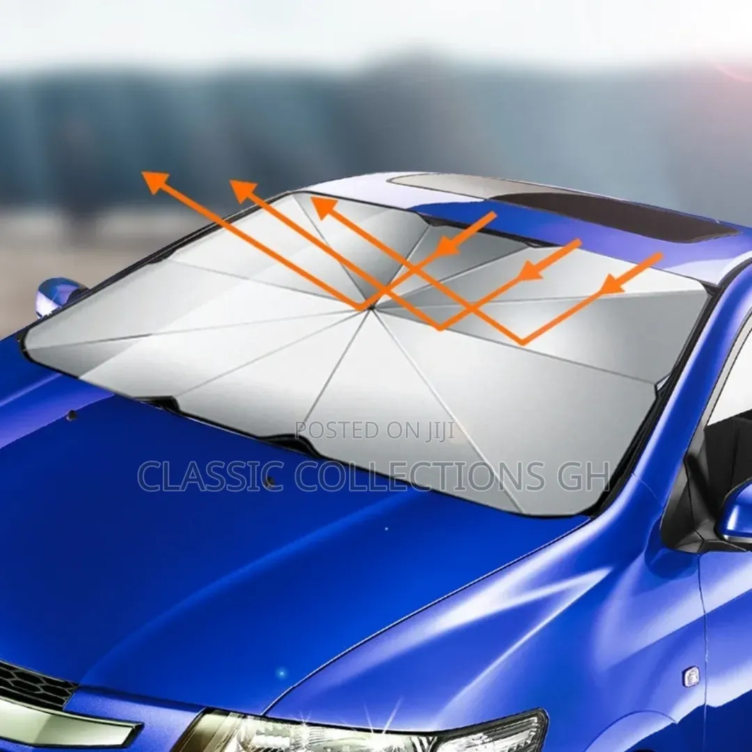 Uv Protection Sun Shade Umbrella Portable Car Foldable Sunshades